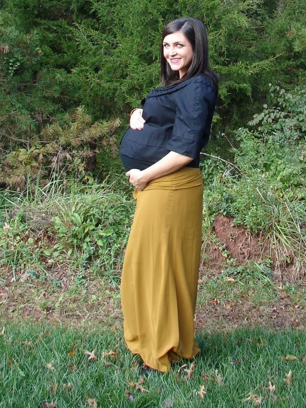 Maternity maxi 2024 skirt kohls