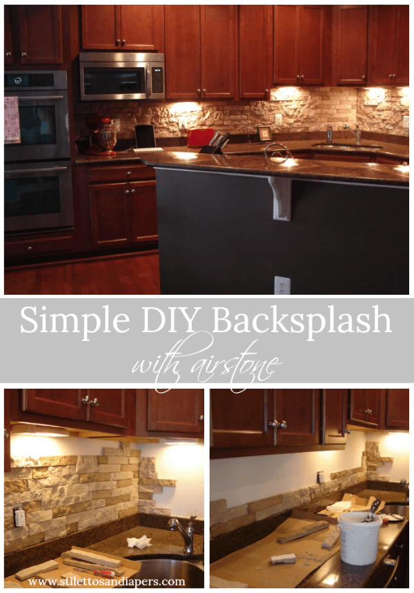 Backsplash with Airstone, DIY