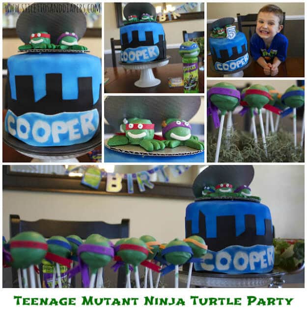 Teenage Mutant Ninja Turtle Party via Stilettos and Diapers
