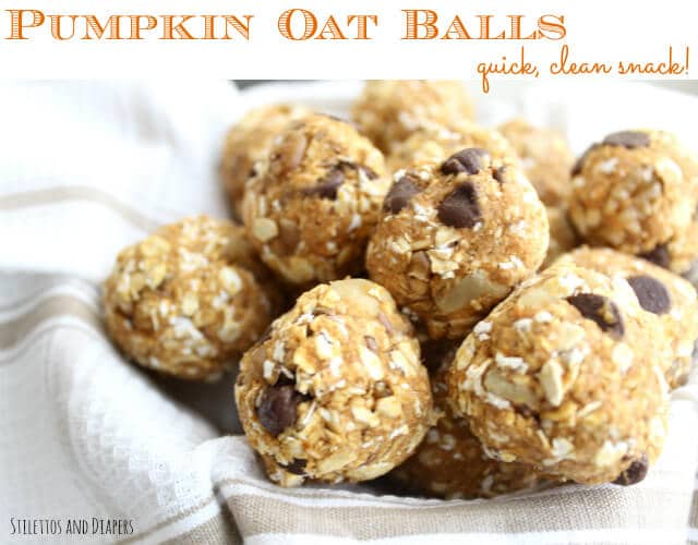 Stilettos and Diapers: Pumpkin Balls. Quick clean eating snack.