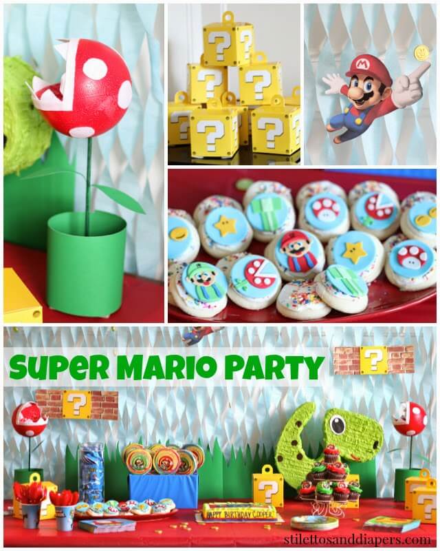 Super Mario Birthday Party - Stilettos & Diapers