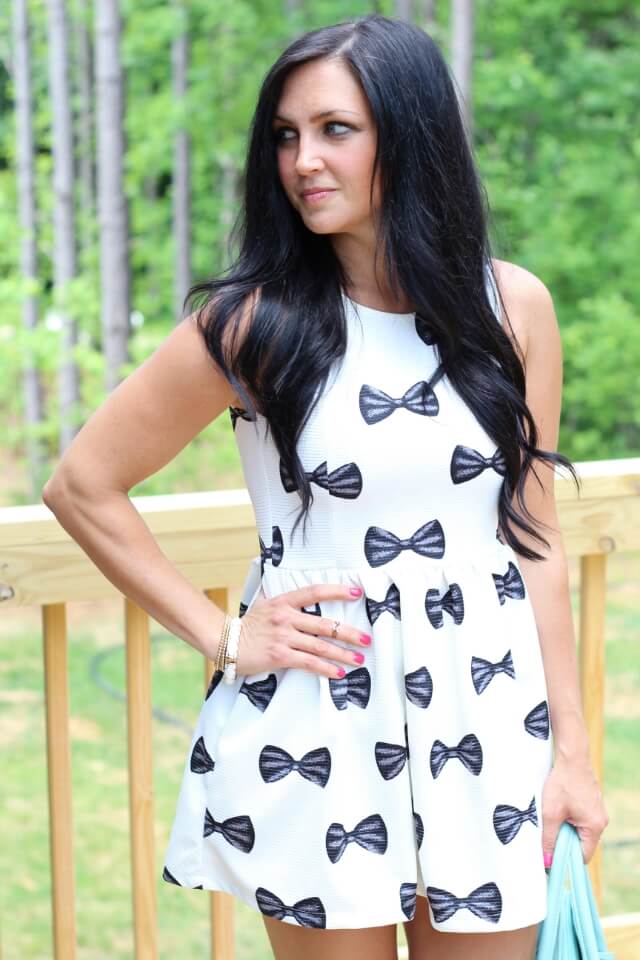 Stilettos and Diapers: Bow Dress via Choies (Kate Spade knockoff)