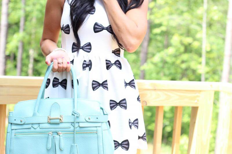 Stilettos and Diapers: Bow Dress via Choies (Kate Spade knockoff)