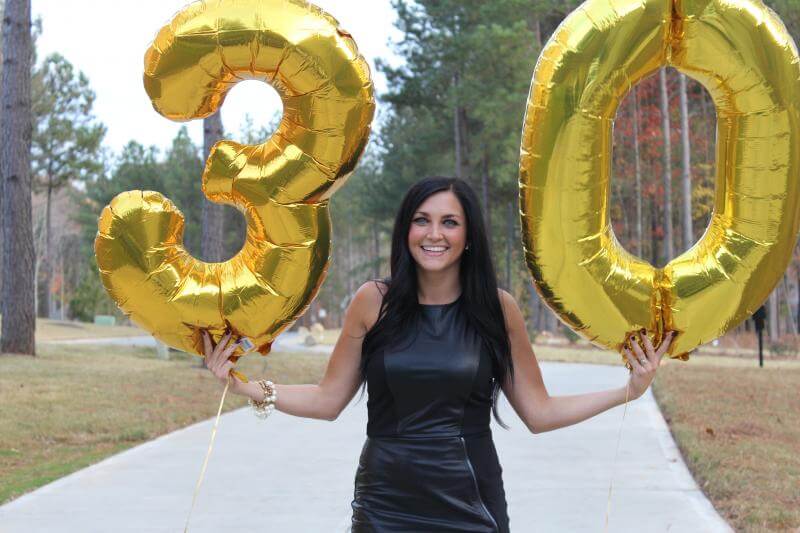 Black and Gold 30th Birthday