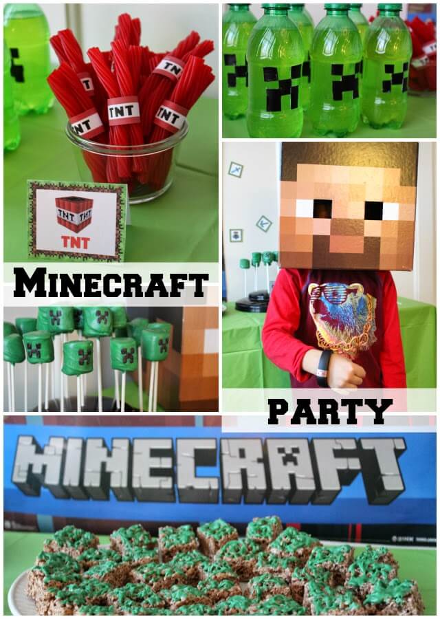 Simple Minecraft Gameband Party: Stilettos and Diapers