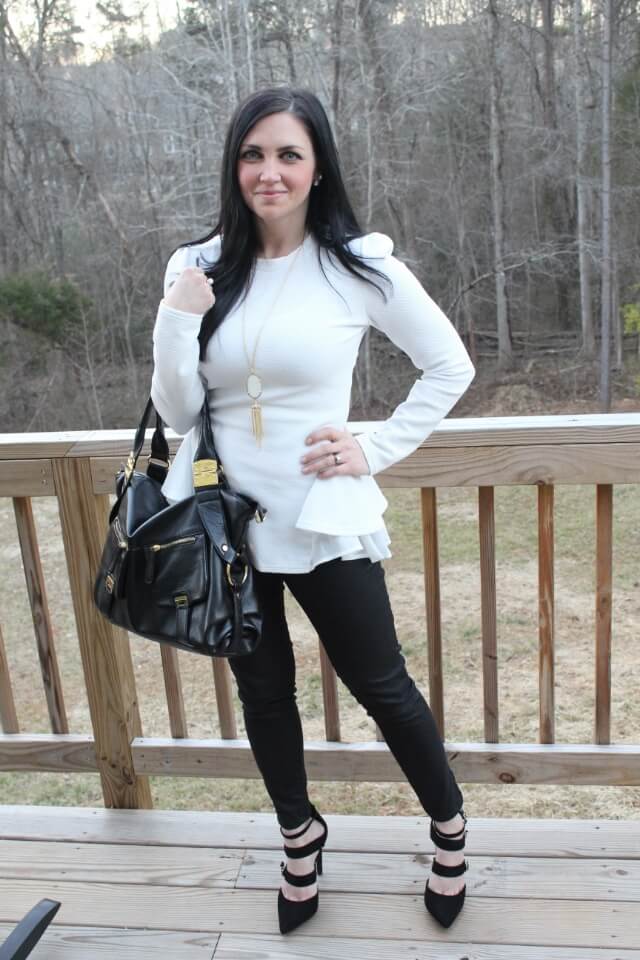 Black and White Fashion via Stilettos and Diapers