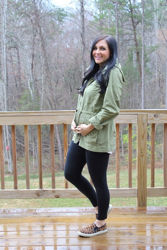 Stilettos and Diapers: J. Jill Anorak, 16 weeks pregnant
