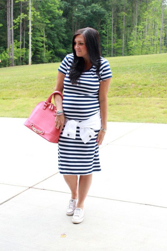 Dress the bump: 26 weeks pregnant, J. Jill, Target, Converse