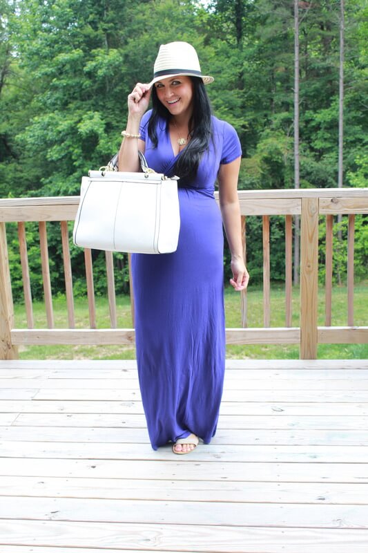 BumpStyle Box Review, Maternity Maxi Dress via Stilettos and Diapers