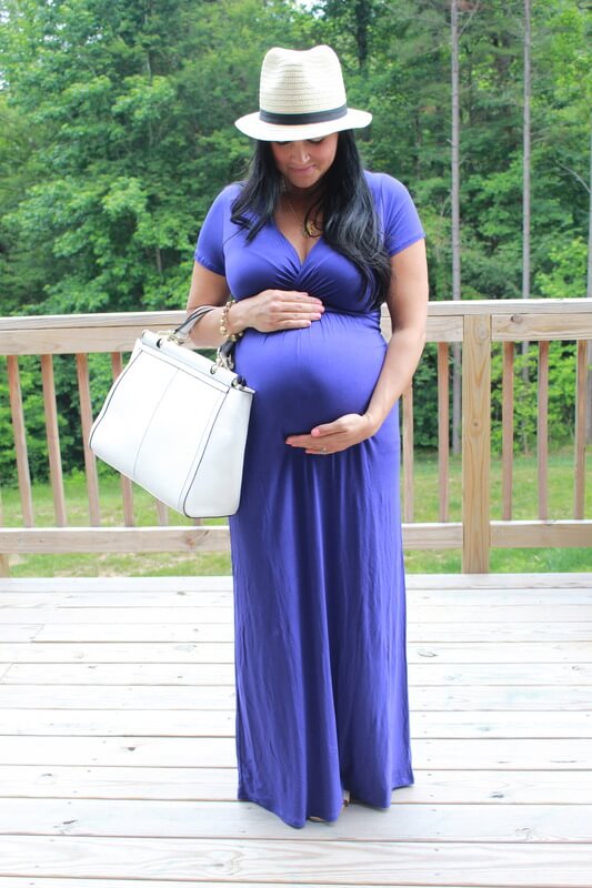 BumpStyle Box Review, Maternity Maxi Dress via Stilettos and Diapers