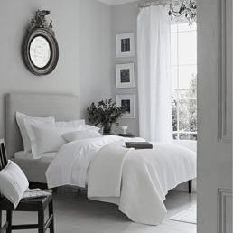 Grey and White bedroom