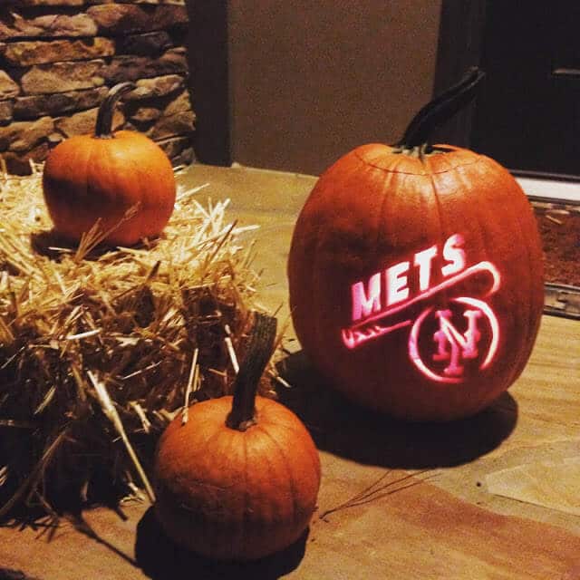 NY Mets Pumpkin