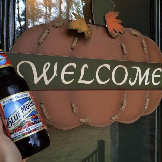 fall decoration, pumpkin beer, front door fall