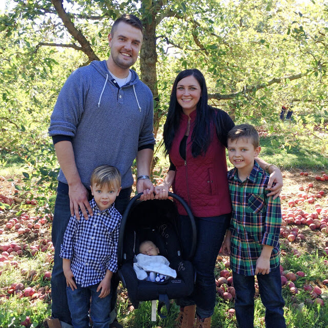 Family Apple Picking