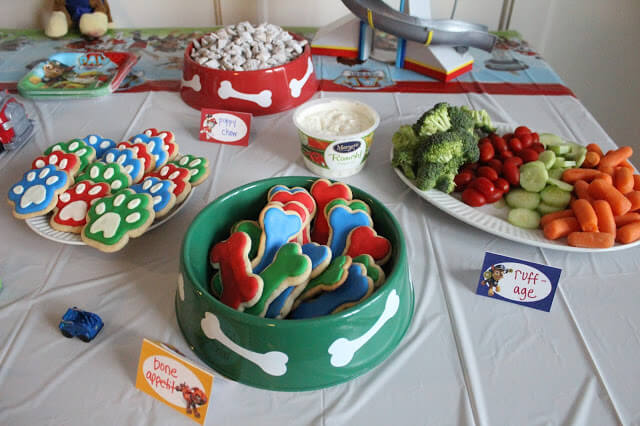 Paw Patrol Birthday Party Food, Tablescape