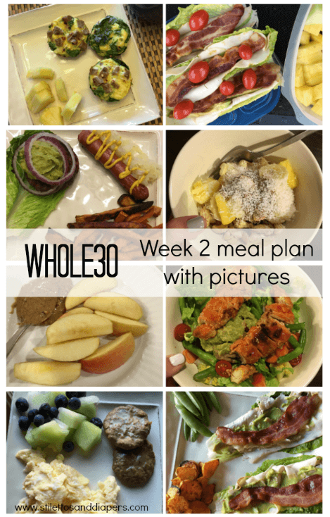 Whole 30, week 2 meal plan and progress