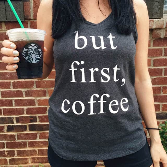 But first, coffee tank