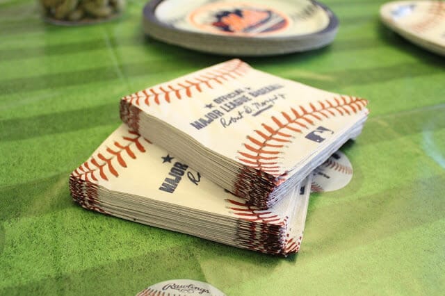Baseball party napkins