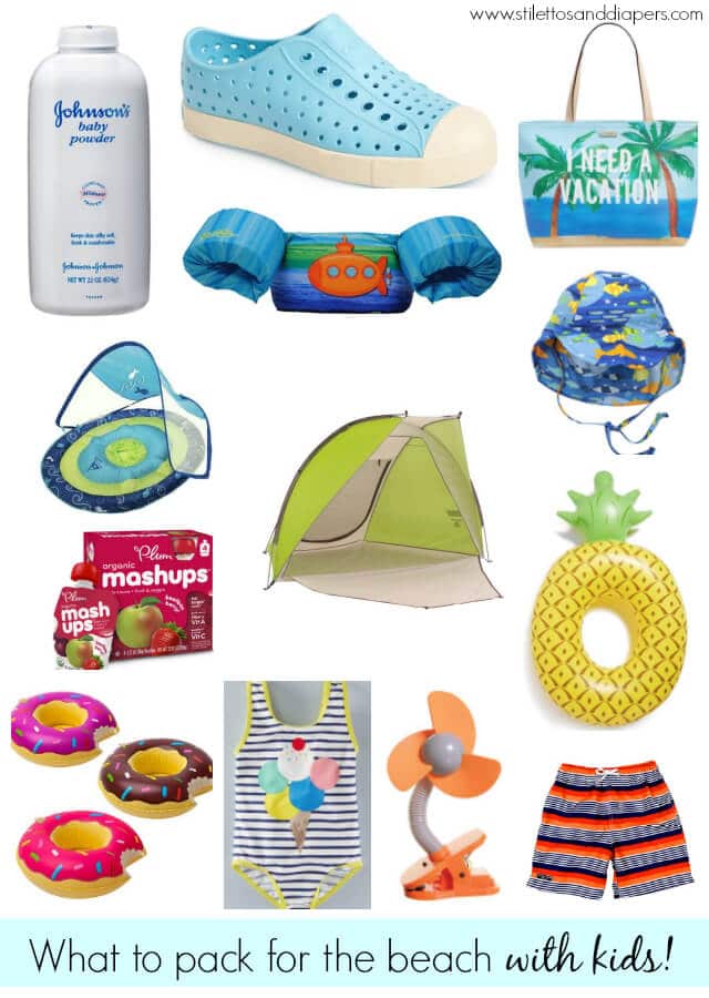 What you need for a beach trip with kids!