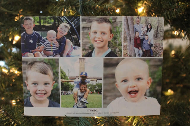 Minted Christmas Card | Stilettos and Diapers 