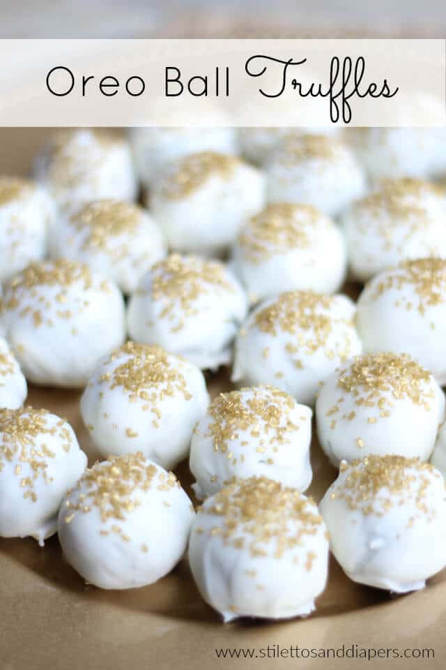 Oreo Ball Truffles are an easy, yet beautiful dessert that can be customized for any party or holiday!