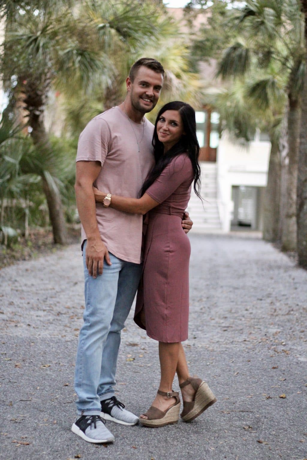 Date Night Style, Wrap Dress, Rose