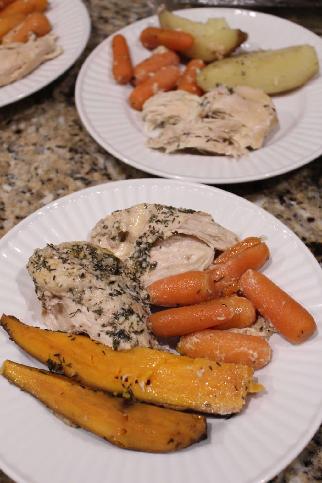 Slow Cooker Chicken & Veggies for Baby + A Blogiversary - Perry's Plate