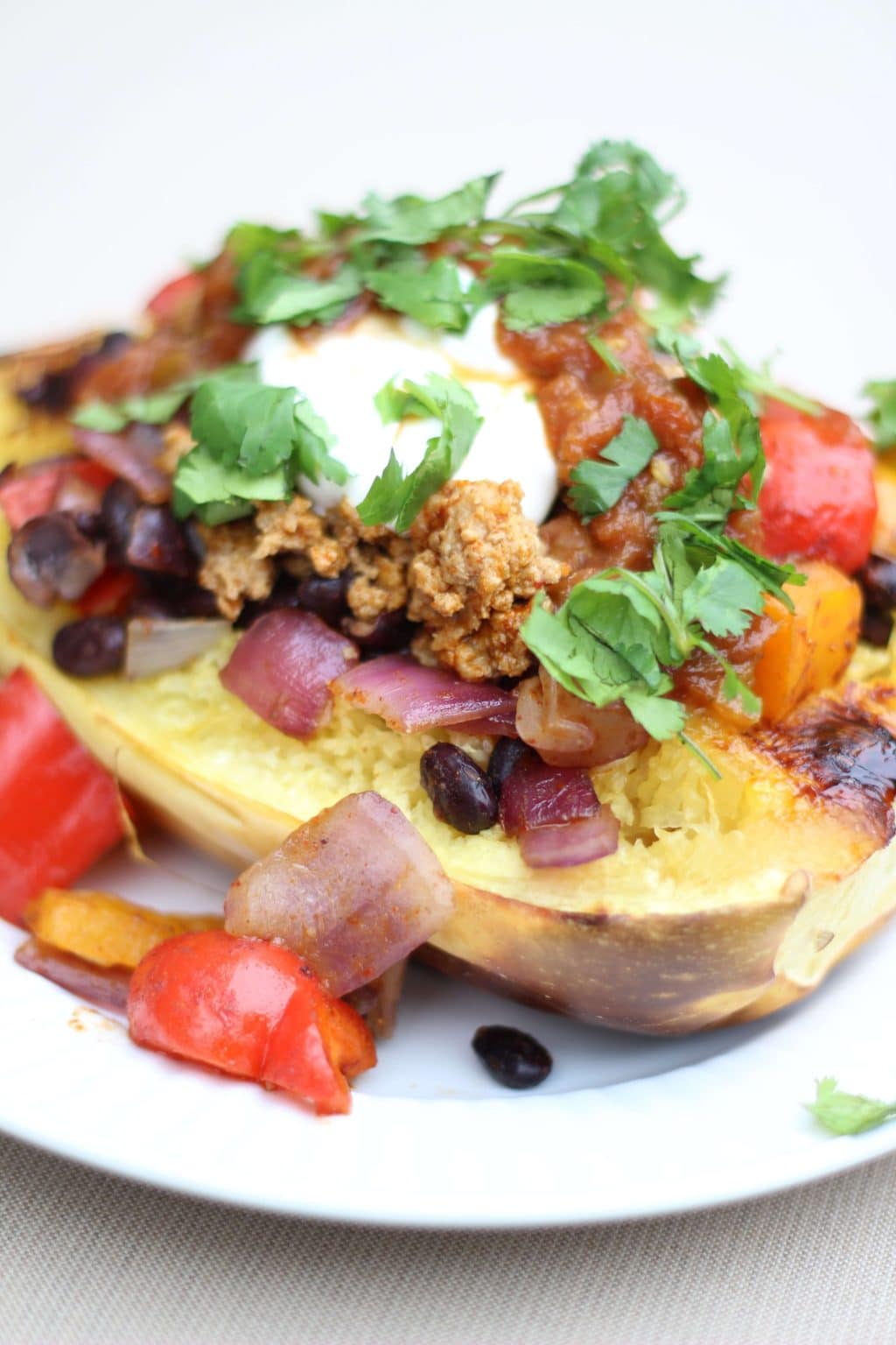 Spaghetti Squash Taco Boats, Healthy Dinner Ideas, Taco NIght