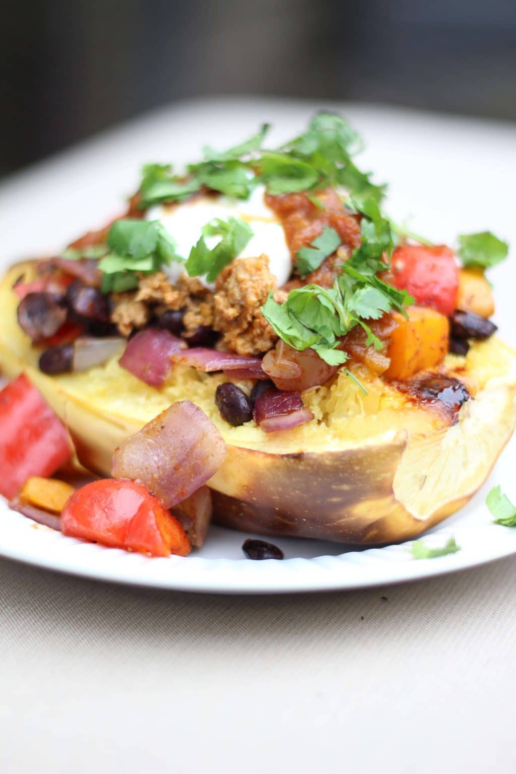 Spaghetti Squash Taco Boats, Whole30, Healthy Eating