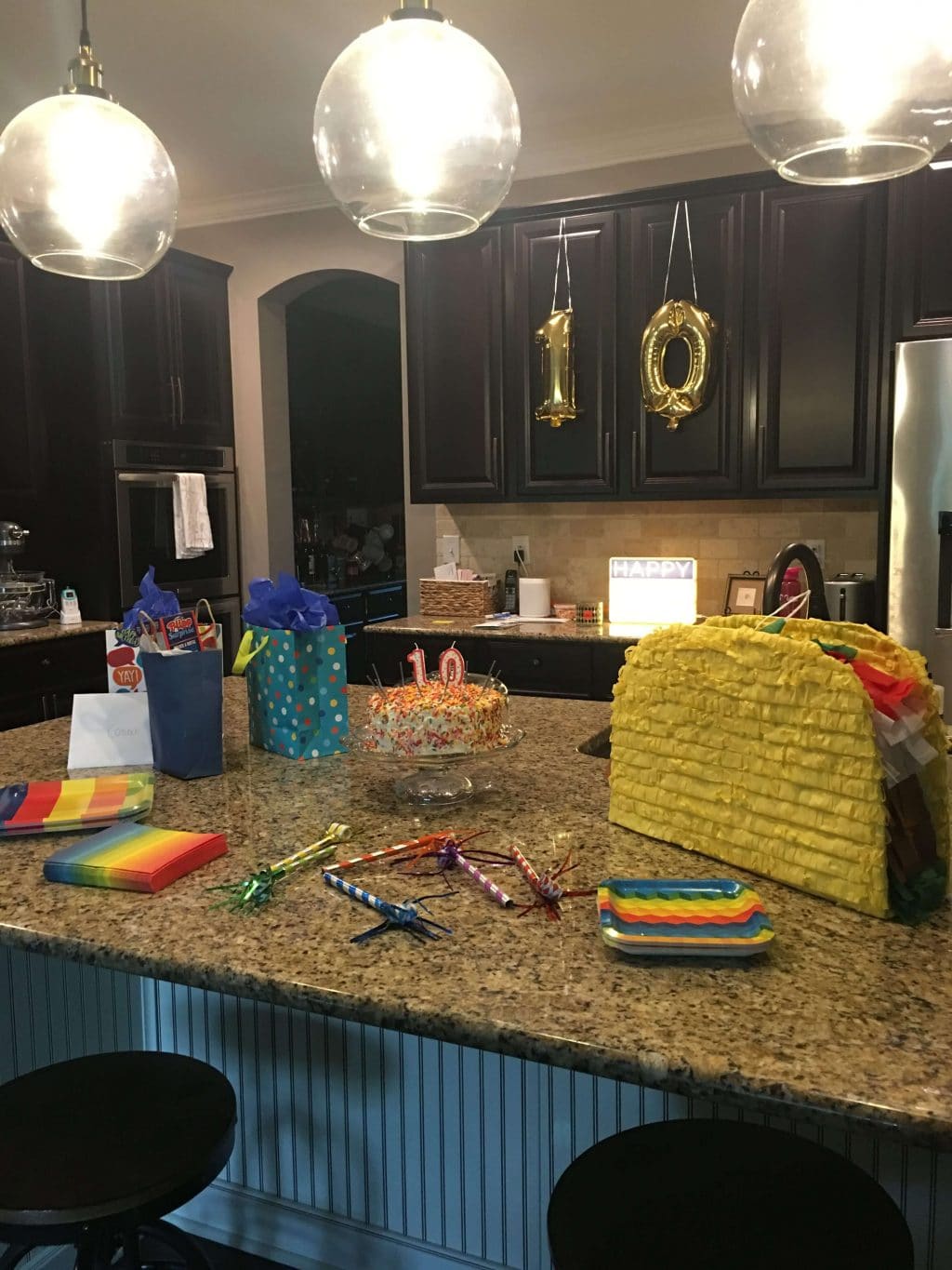 10th Birthday party boy, Taco party