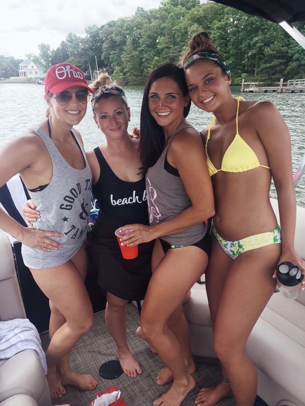 Lake Norman, Sisters, Boat Day, Stilettos and Diapers, Molly Wey