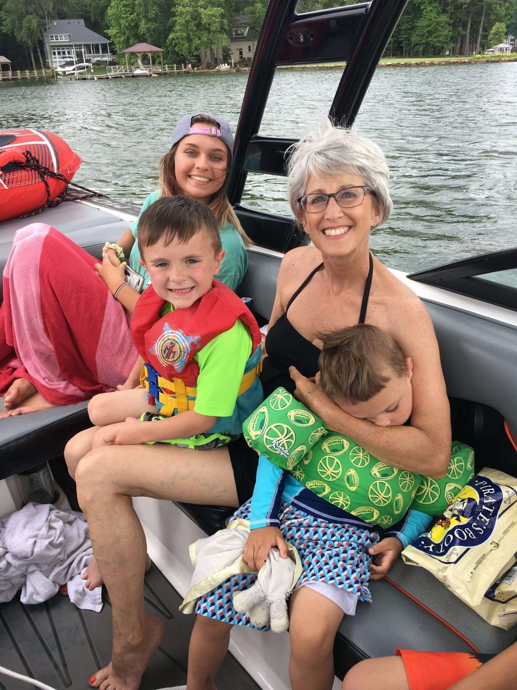 Lake Norman, Sisters, Boat Day, Stilettos and Diapers