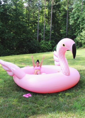 Flamingo Pool Float, Giant Flamingo, Kid pool, Stilettos and Diapers