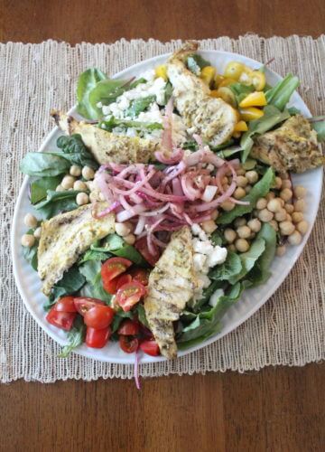 Easy Dinner, Salad Platter, Whole30 weeknight meal, Stilettos and Diapers