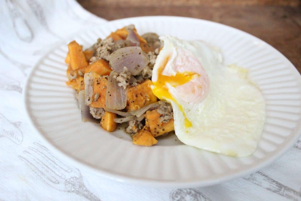 Sweet Potato Hash, Whole30, Make Ahead Breakfast, Stilettos and Diapers