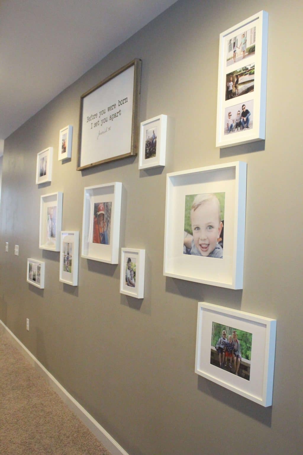 How to hang a gallery wall, Stilettos and Diapers