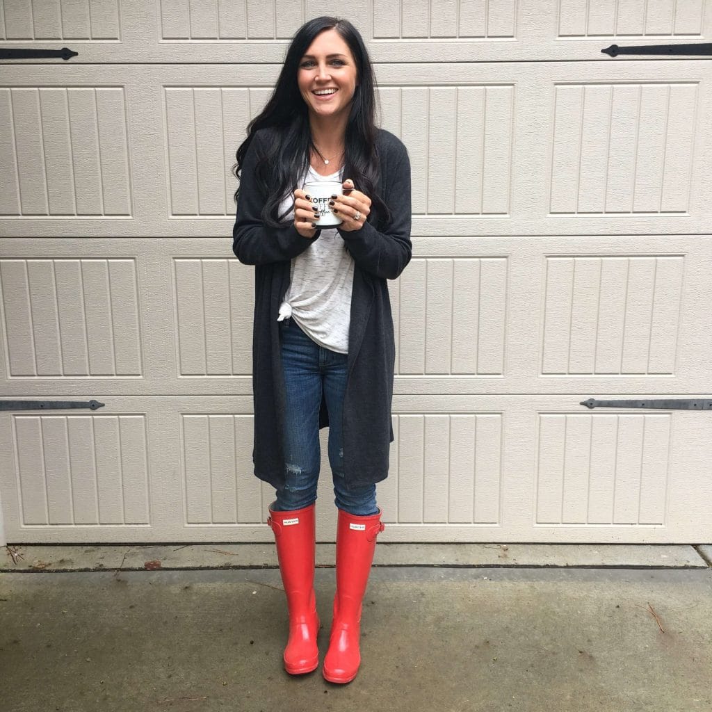 Stilettos and Diapers,  Hunter Boots, Fall Style, Molly Wey