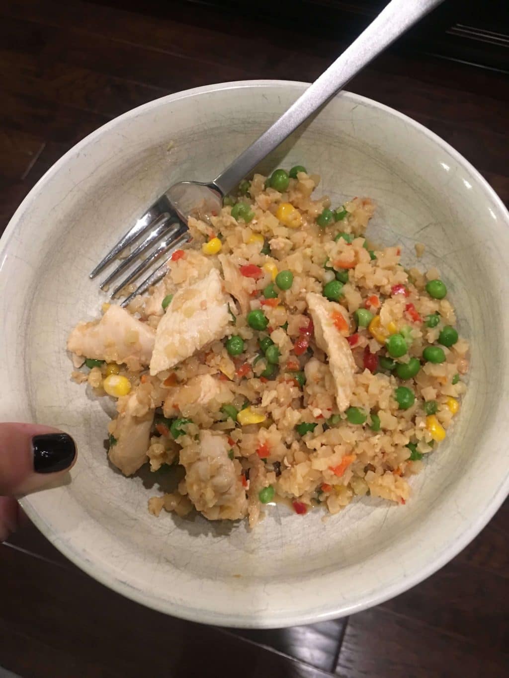 Trader Joes Cauliflower Fried Rice, Quick healthy dinner, Stilettos and Diapers