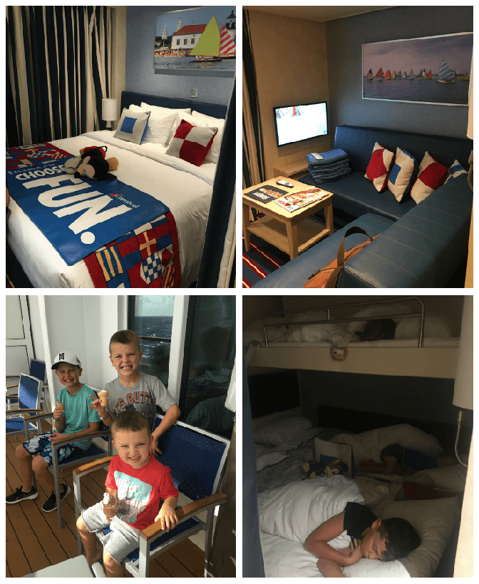 Carnival Horizon, Family Harbor Suite Review, Stilettos and Diapers, Cooper Wey, Callan Wey, Lincoln Wey
