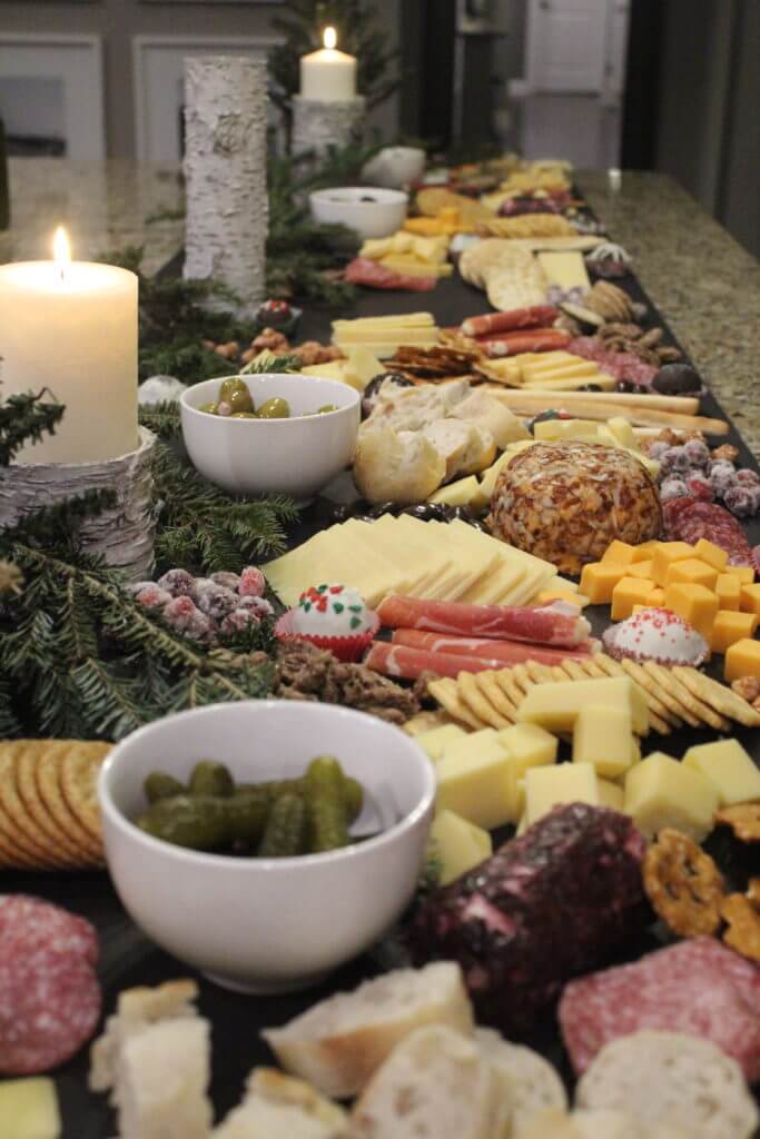Charcuterie Board, Stilettos and Diapers, Christmas Party Food, Party food, Cheese and crackers