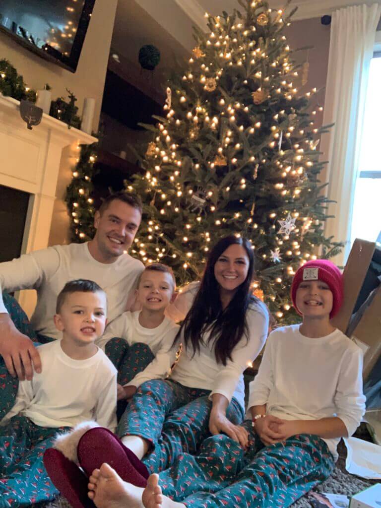 Family Matching Christmas Pajamas, Stilettos and Diapers