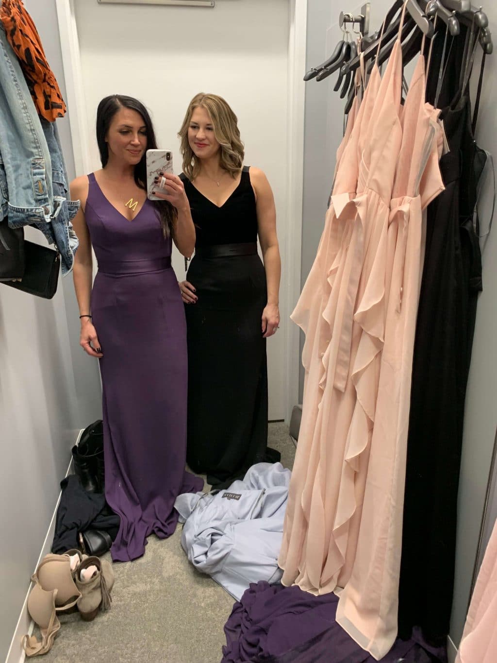 Wedding Dress Shopping, Sisters, Bridesmaid dresses, Stilettos and Diapers