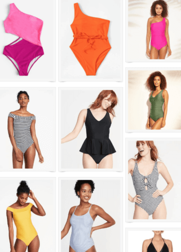 Best One Piece Bathing Suits under $50, Stilettos and Diapers