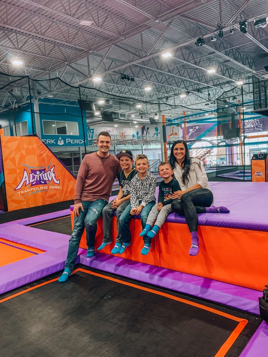 Family Fun Altitude Trampoline Park Stilettos Diapers