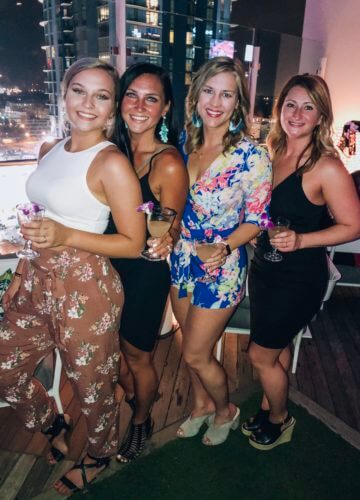 Sisters, Merchant and Trade, Charlotte NC night out, 21st Birthday party, Stilettos and Diapers