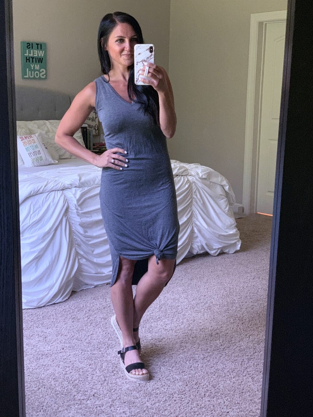 Amazon Fashion Haul, Summer Style, Stilettos and Diapers, Molly Wey, Casual Midi Dress