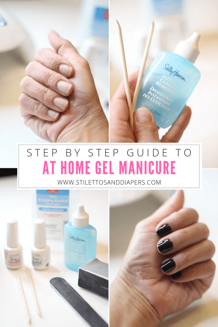 How to do gel nails at home, At home gel manicure, Stilettos and Diapers