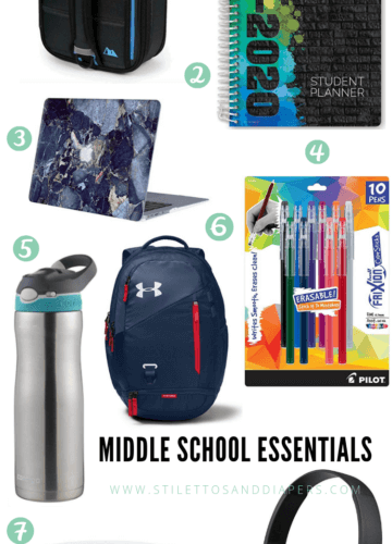 Middle School Essentials, Stilettos and Diapers