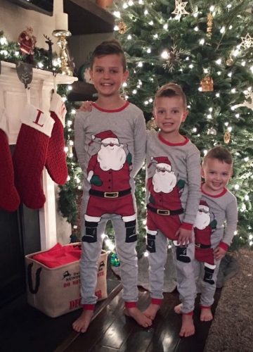 Matching Family Christmas Pajamas, Stilettos and Diapers