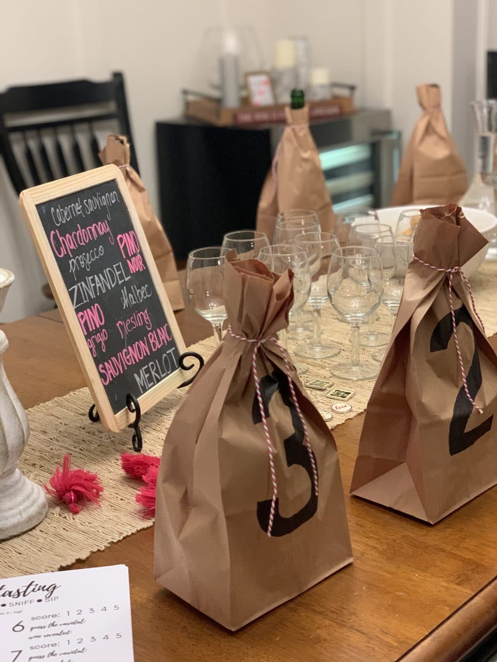 Blind Wine Tasting party, Stilettos and Diapers, Valentines Wine Night